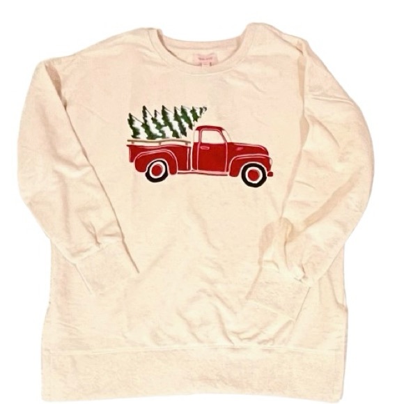 teddi rose Tops - NWT- Christmas Tree Vintage Red Truck Sweatshirt.